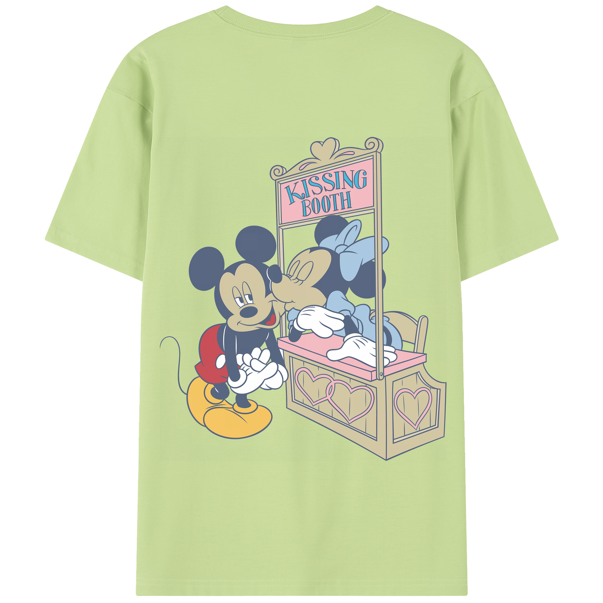 （画像用） ミッキーマウス Mickey Mouse 綿100％半袖Tシャツ（背面プリント）
